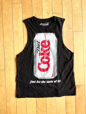 Coca‑Cola “Diet Coke” Unisex 100% Cotton Sleeveless Muscle Tank Size medium
